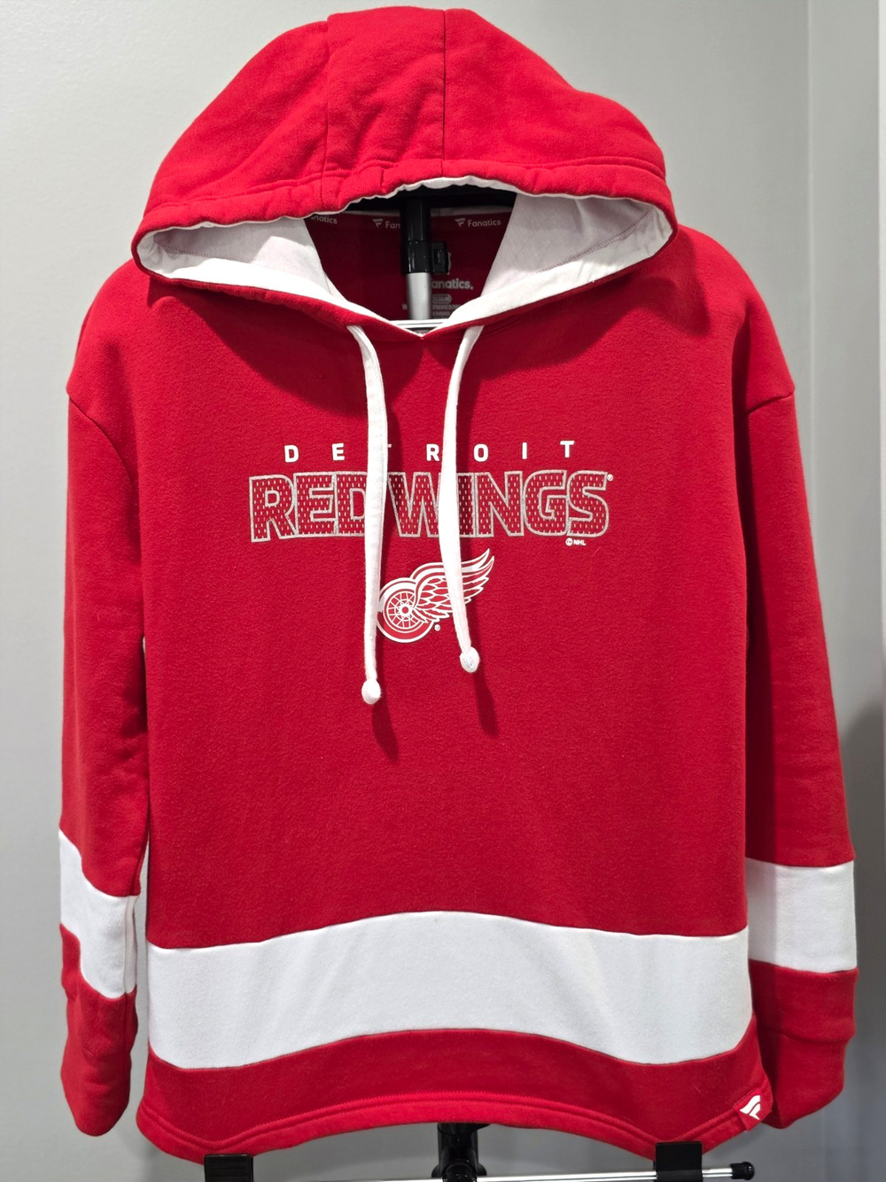 Fanatics Detroit Red Wings NHL Hoodie Red/White Women’s M Officially Licensed